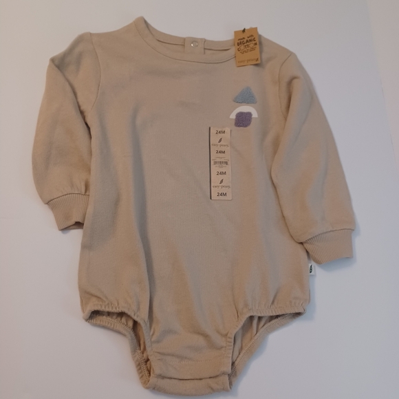 NEW Easy Peasy 1pc Long Sleeve onesie Geo Shapes Sz 24M - Picture 1 of 3